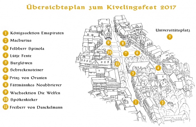 Platzvergabe zum Kivelingsfest 2017
