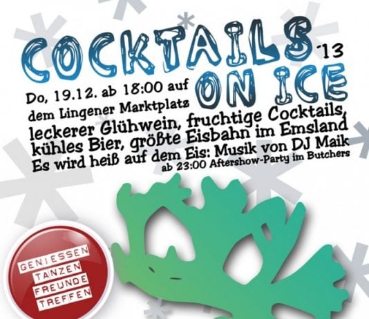 Cocktails on ice auf dem Marktplatz in Lingen