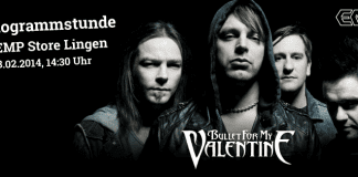Bullet For My Valentine im EMP Store Lingen
