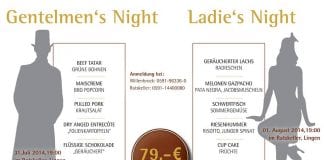 Gentlemans & Ladies Night im Ratskeller