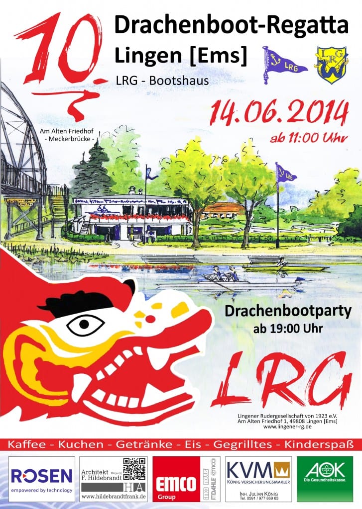 10. Drachenboot-Regatta in Lingen