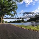 Radweg mit Meckerbrücke am Dortmund-Ems-Kanal in Lingen © MK Art