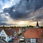 Sonnenuntergang am Marktplatz in Lingen © MK Art
