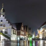 Der Marktplatz in Lingen am Abend © MK Art