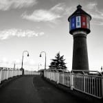 Lingener Wasserturm in Gedenken an die Terroranschläge in Paris © MK Art