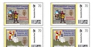 Briefmarkenset zum Kivelingsfest 2017