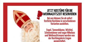 Weihnachtliche Kostüme bei Tanzgalerie Lorenz